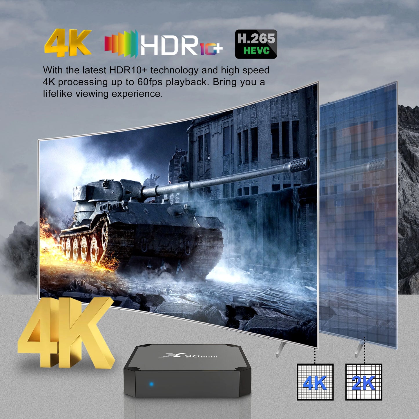 X96 mini TV Box Amlogic S905W2 Android 11 4K UHD 2.4G/5G WiFi 1GB+8GB/2GB+16GB Multi-language Smart Media Player Peaceful Pleasures Health and Wellness