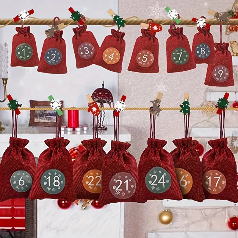 Mini Christmas Wooden Clips Photo Tree Clothespin Hanging Photos