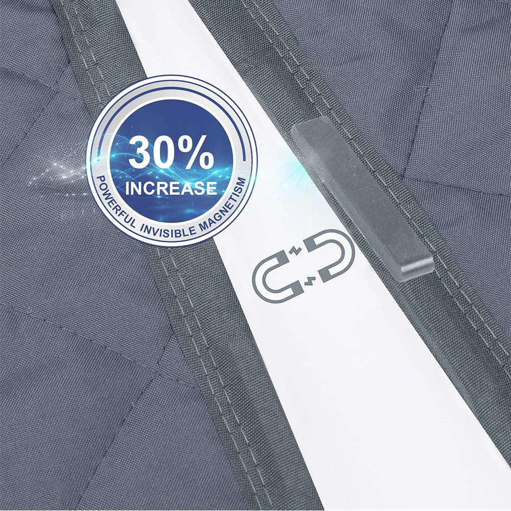 Magnetic Thermal Insulated Door Curtain Thickened Cotton Anti-Heat and Cold Summer Winter Curtain For Home Bedroom Doorways Peaceful Pleasures Health and Wellness