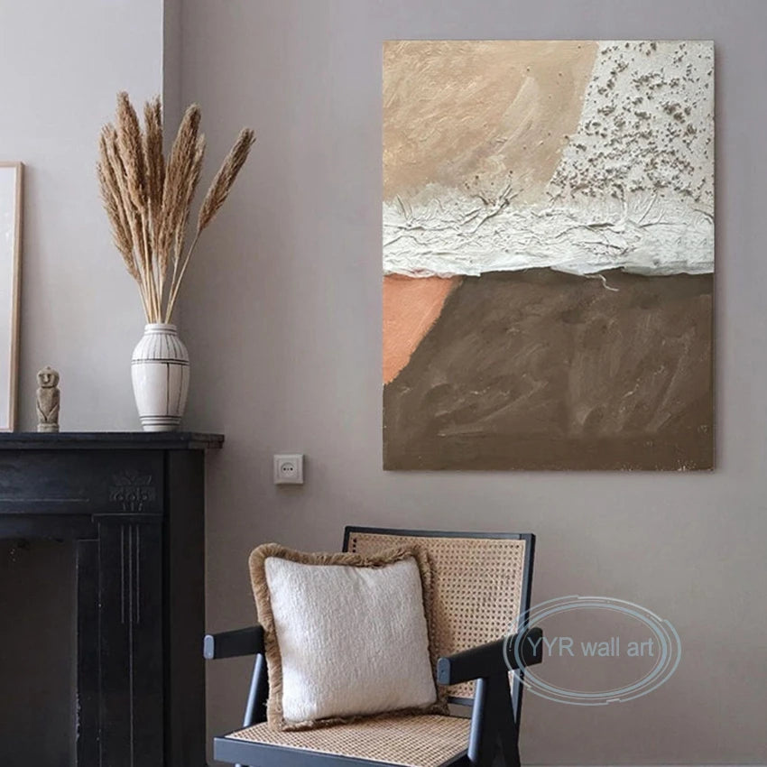 Home Decor Oil Painting Modern Acrylic Abstract Texture 100% Handmade Wall Art Hanging Picture High Quality Custom Canvas Poster Peaceful Pleasures Health and Wellness