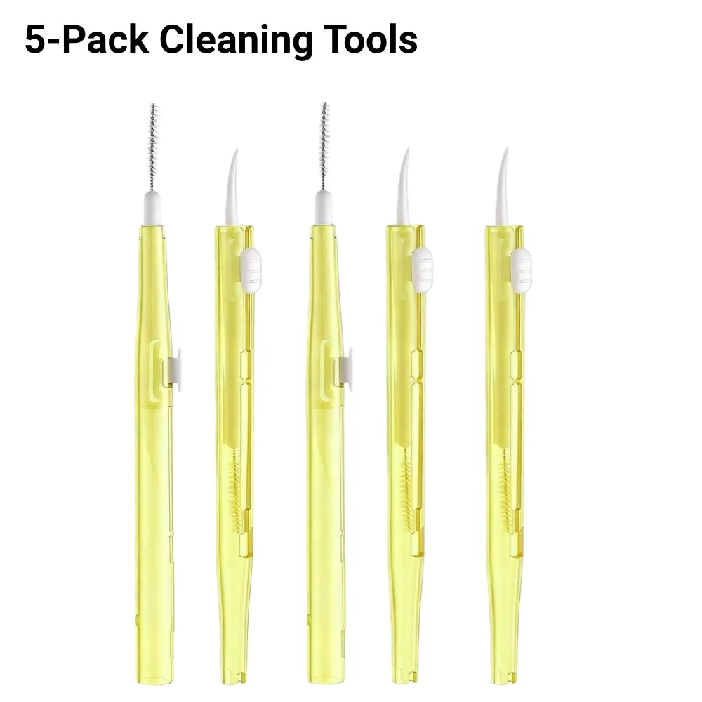 Ultimate Electronics Cleaning Kit: 50ml Screen Cleaner Spray Microfiber Cloth & Port Brushes for Phones, AirPods, Charging Ports Peaceful Pleasures Health and Wellness 5-Pack Cleaning Tool