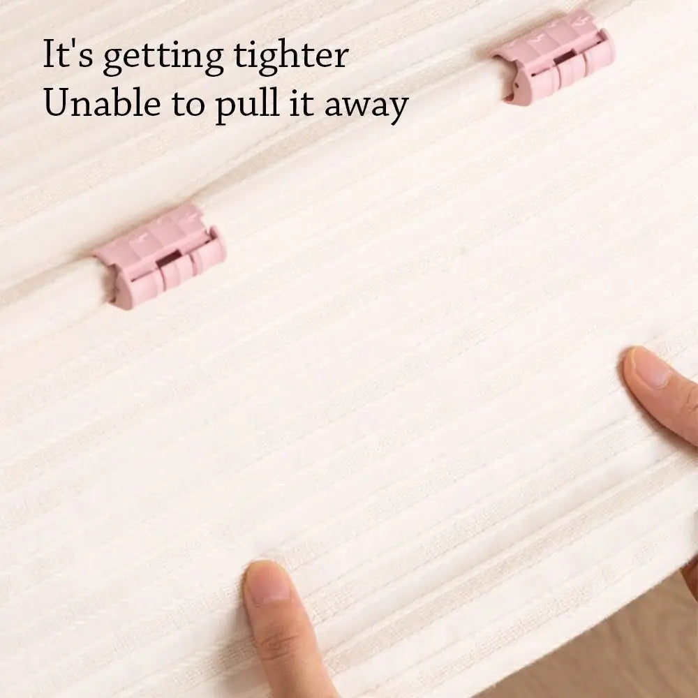 10pcs Non-slip BedSheet Clips Adjustable Fixing Buckle Quilt Bed Cover Grippers Pressure Resistant Compact Sheet Grippers Peaceful Pleasures Health and Wellness