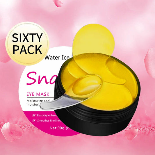 Snail Collagen Eye Mask | Glycerin & Panthenol | 60 Patches Under Eye Mask Peaceful Pleasures Health and Wellness