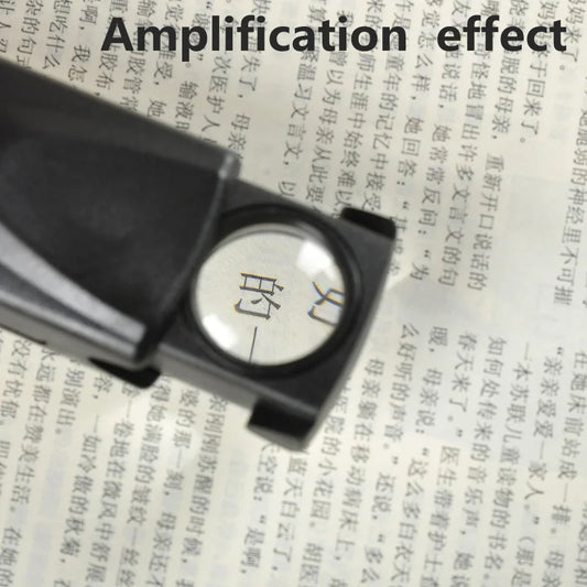 30X Jewelry Magnifying Glass Led Foldable Magnifier Lens Diameter 21Mm Pocket Illuminated Loupe for Coin Stamps Watch Repair Peaceful Pleasures Health and Wellness 30x