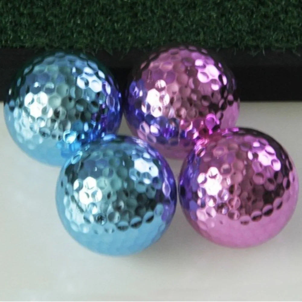 Golf Plated Balls Double Layer Competition Balls Gold Plated Balls Gift Balls Gold Plated Silver Plated Blue Plated Powder Balls Peaceful Pleasures Health and Wellness