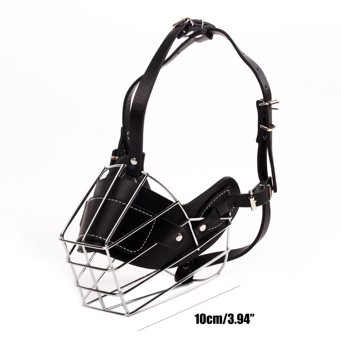 Dog Anti-Bite Metal Muzzle – Adjustable Breathable Basket