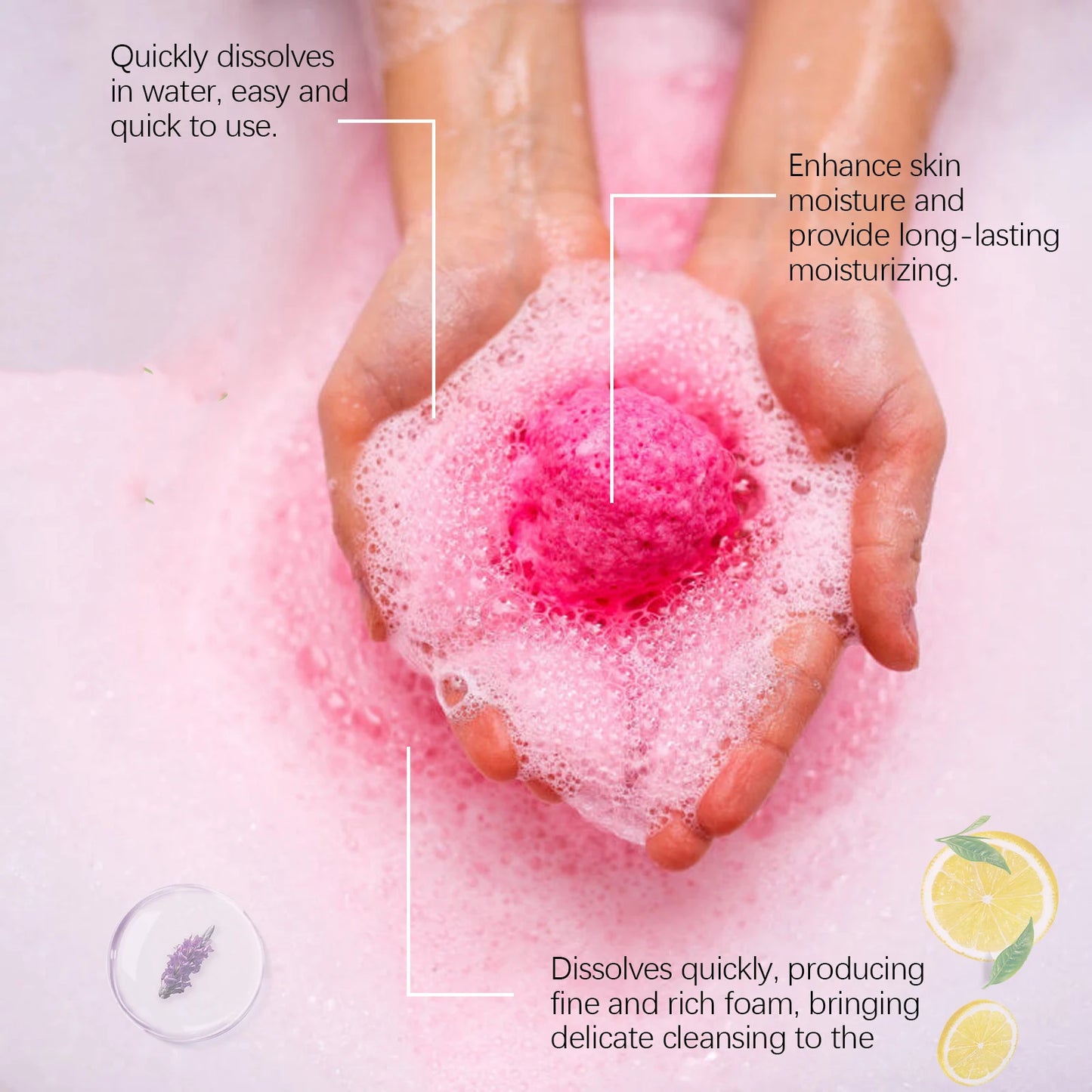 Colorful Bath Balls Moisturizing Brightening Cleansing Stress Relief Exfoliating Relaxation Soothing Fragrance Bath Balls Gift Peaceful Pleasures Health and Wellness