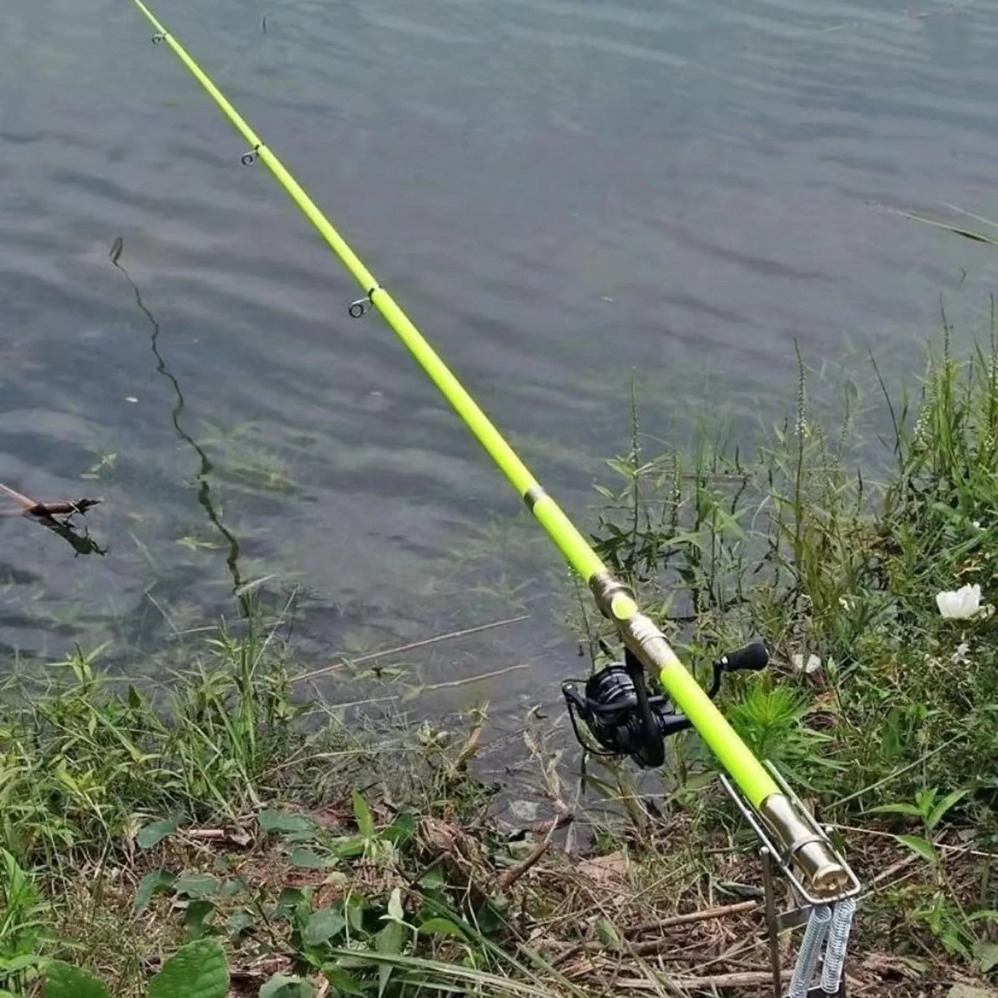 Automatic Spring Fishing Rod Holder Easy to Assemble and Dismantle Rod Holders Suitable for All Types of Fishing Rods Peaceful Pleasures Health and Wellness