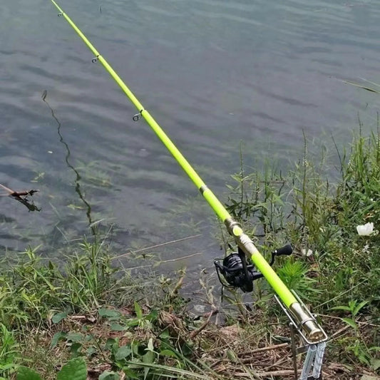 Automatic Spring Fishing Rod Holder Easy to Assemble and Dismantle Rod Holders Suitable for All Types of Fishing Rods Peaceful Pleasures Health and Wellness
