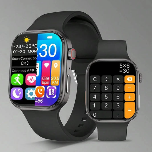 LOMAXFR 2.02" HD Smartwatch | BT Calling & Sports Tracking Smartwatch Peaceful Pleasures Health and Wellness Black-ZZL
