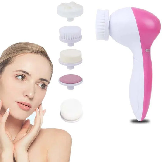 High Quality Hand Held Electric Facial Brush Acne Treatment Pore Cleaner Exfoliators Waterproof 5 1 Face Cleansing Tool 2 Speed Peaceful Pleasures Health and Wellness