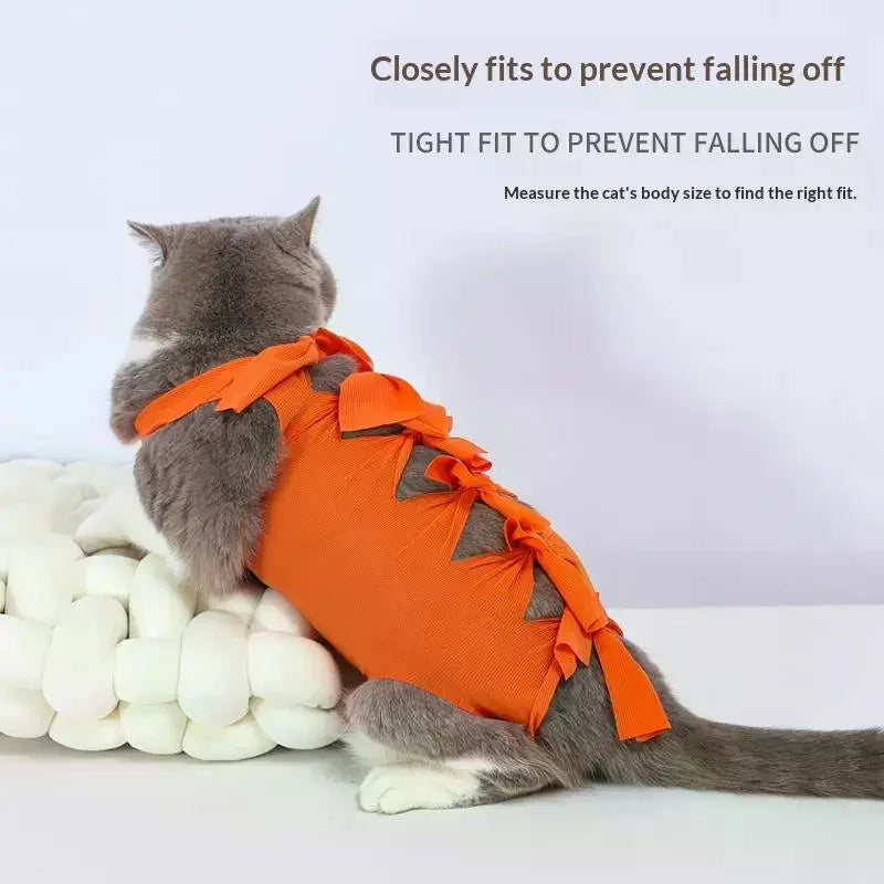 Cat Recovery Suit – Post-Op Anti-Licking Protective Clothing