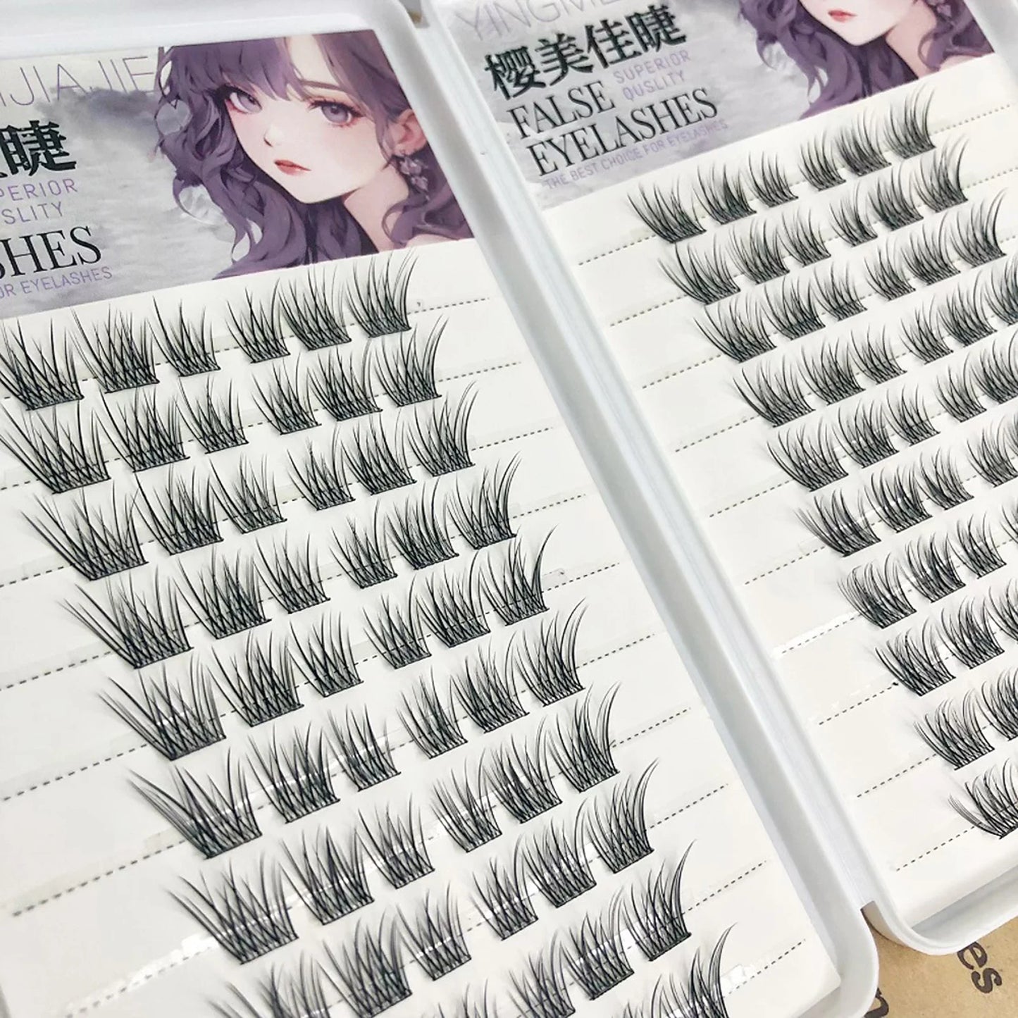 Wispy Cluster False Eyelashes | Natural Fluffy Lash Extensions