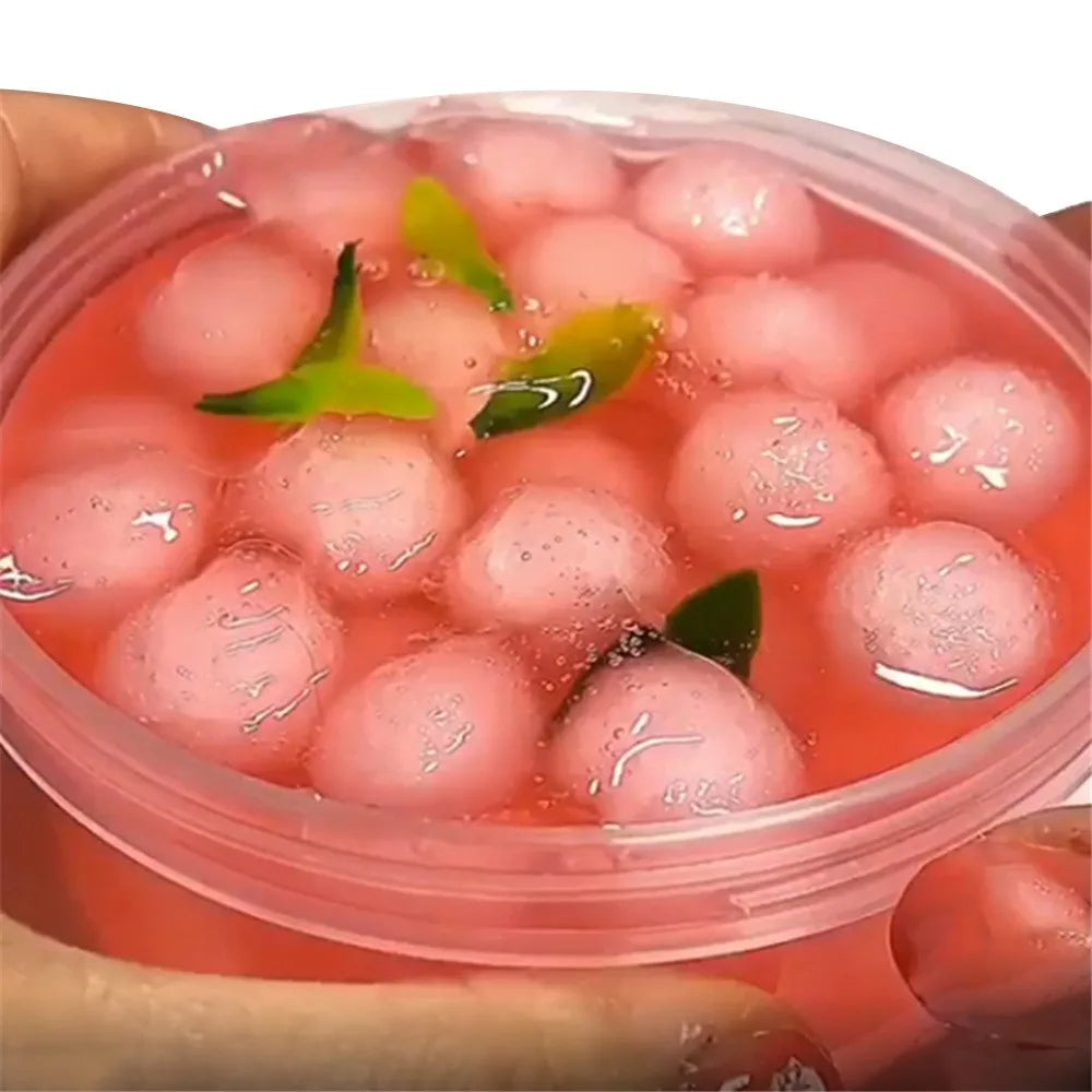 DIY Cloud Slime Toy – Peach Scented Color Mixing Putty for Kids
