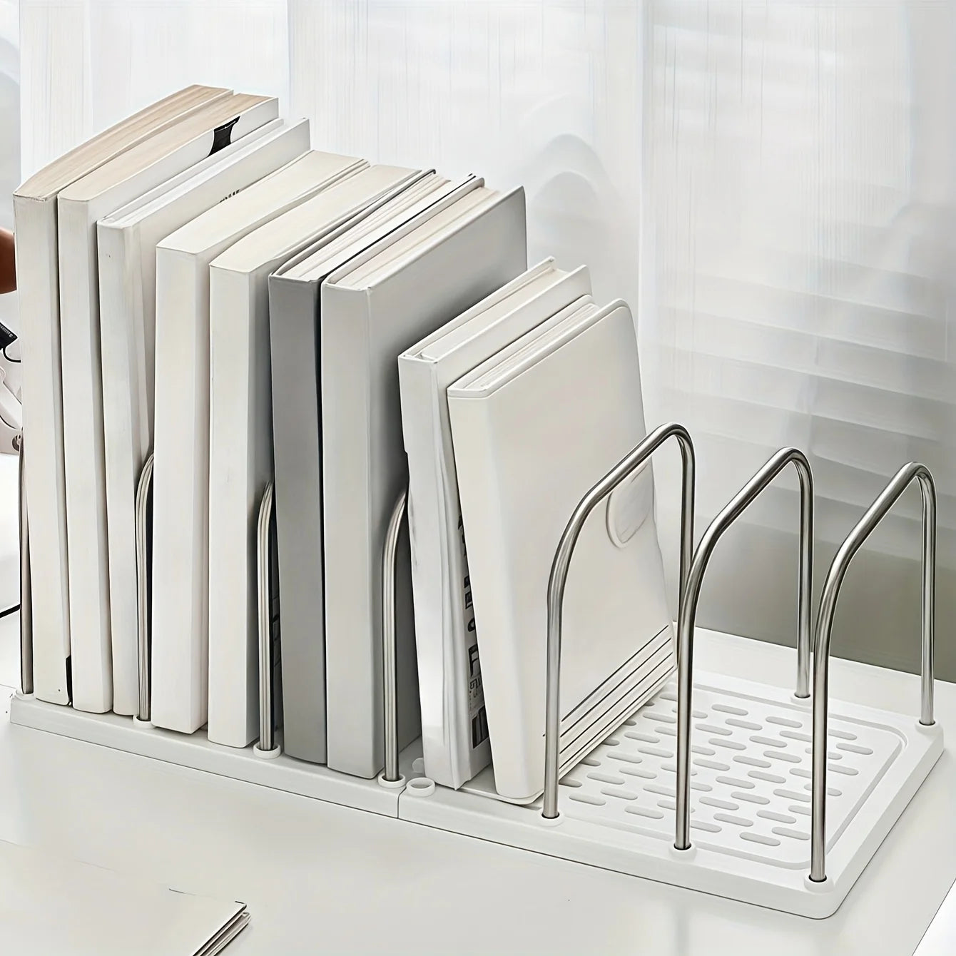 New Book Storage Box Student Desk Book Stand Bookshelf Drawer Pen Holder Desktop Storage Rack Office Desk Document Storage Rack Peaceful Pleasures Health and Wellness