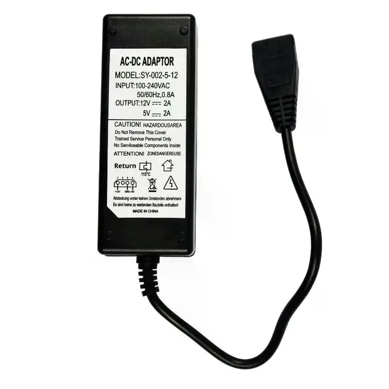 12V/5V 2A IDE/SATA Power Adapter for HDD, CD-ROM & Drives