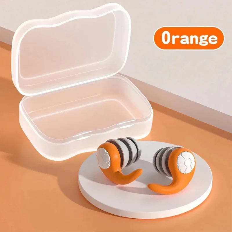 Soft Silicone Earplugs – Waterproof, Noise Blocking, Sleep & Swim