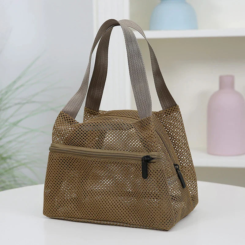 Large Mesh Tote Bag – Quick Dry Beach & Pool Organizer