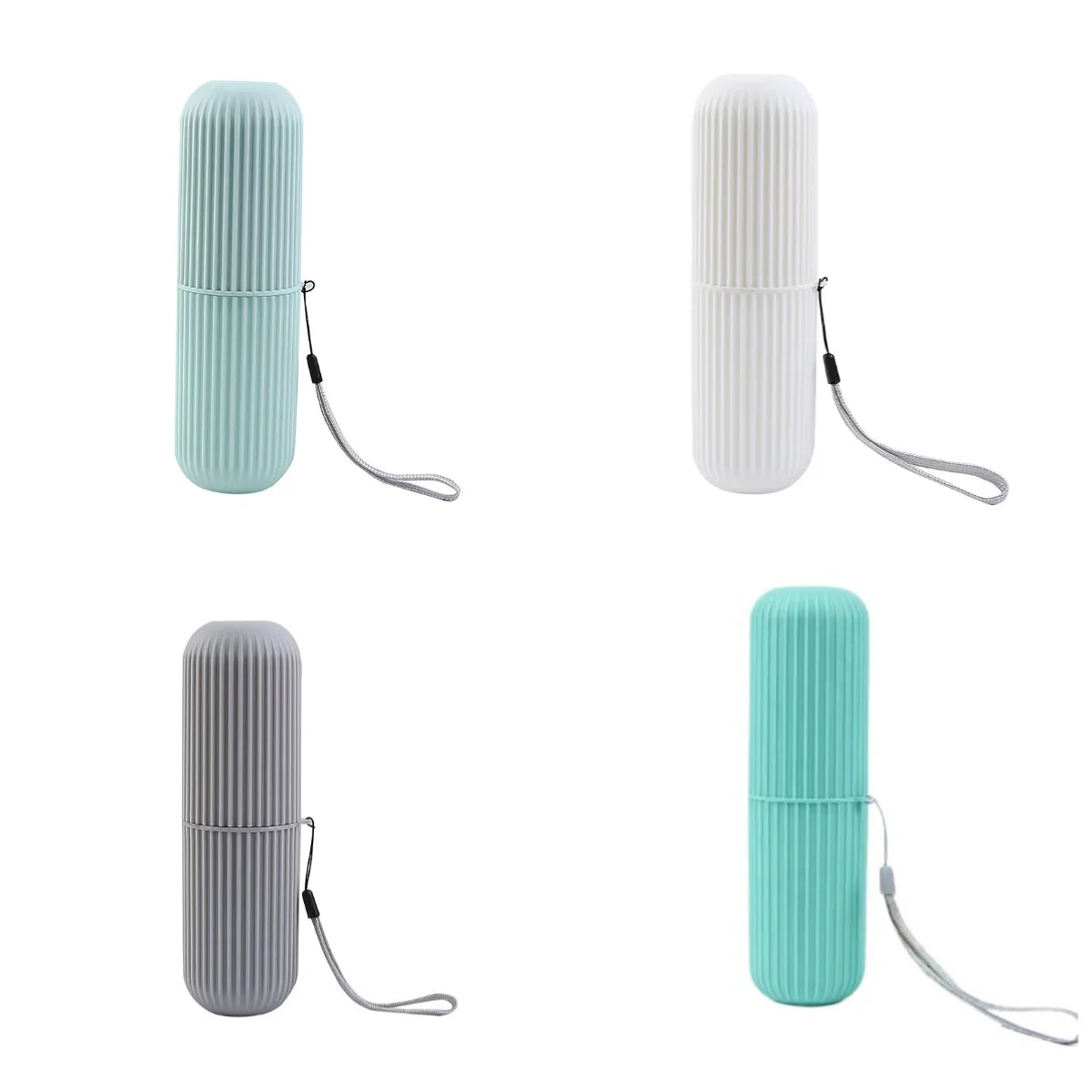 Portable Toothpaste Toothbrush Protect Holder Case Travel Camping Storage Box Protect Toothbrush Toothpaste from Dirt and Damage Peaceful Pleasures Health and Wellness 4pcs one of each typ