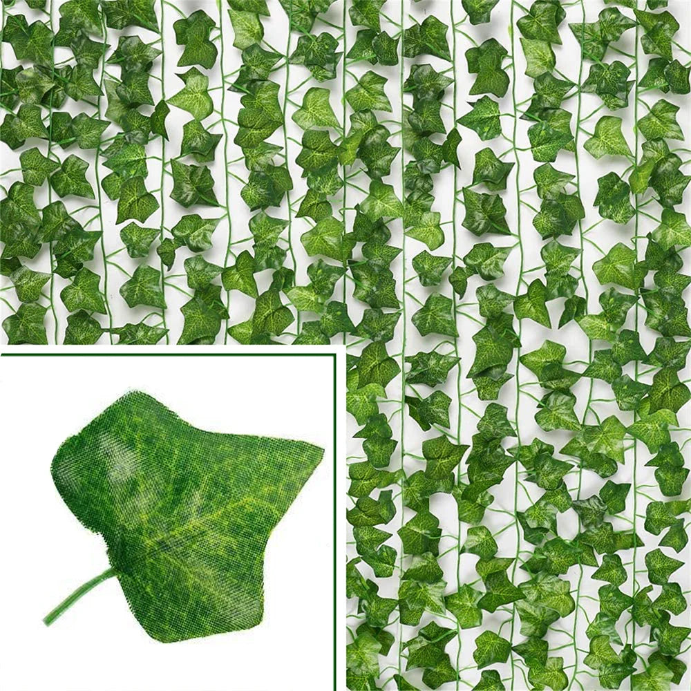 Artificial Ivy Vine Garland – Silk Hanging Leaves for Weddings