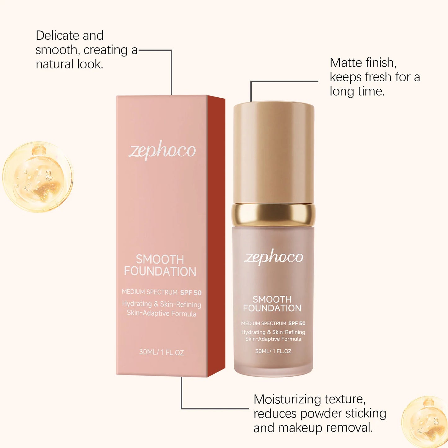 Color-Changing Foundation Concealer SPF | Full Coverage Makeup