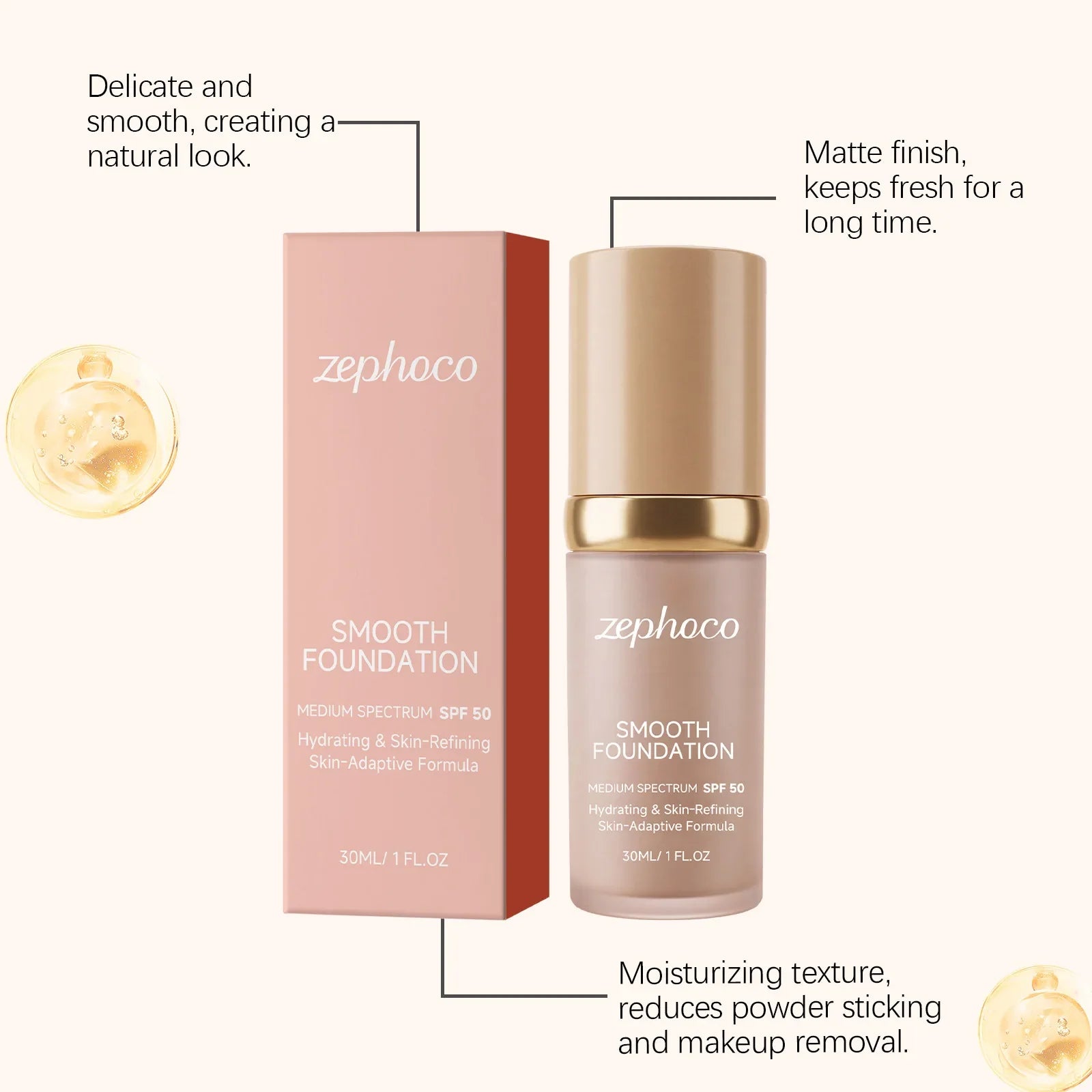 Color-Changing Foundation & Concealer SPF – Full Coverage Foundation Concealer Oasis Select