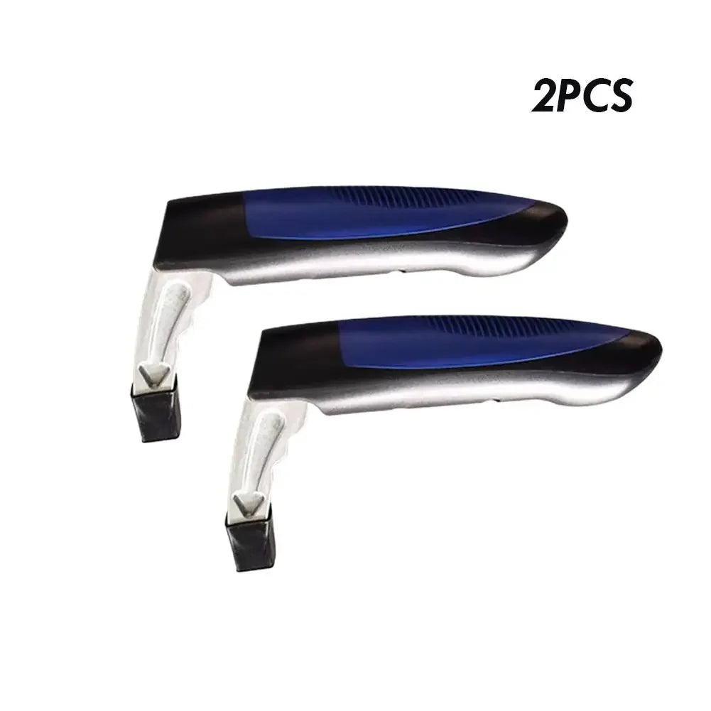 Car Handle Cane Vehicle Door Grab Bar 2 in 1 Non-Slip Window Breaker, Stand Assist Mobility Tool for Elderly Kids Safety Peaceful Pleasures Health and Wellness blue 2pcs