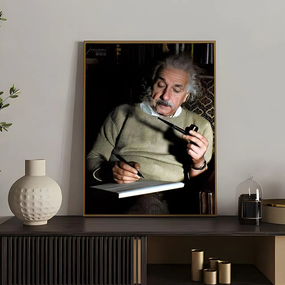 Hot Aalbert Einsteines Poster Versatile HD Waterproof Wall Art Self-Adhesive Decor for Any Space Ideal Gift Peaceful Pleasures Health and Wellness z6 30X40cmNoframe