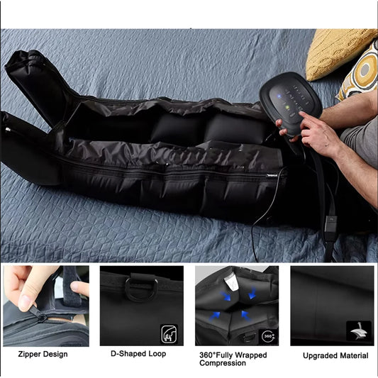 Air Compression Leg Massager – Calves, Ankles & Feet Recovery Boots Air Compression Massager Peaceful Pleasures Health and Wellness