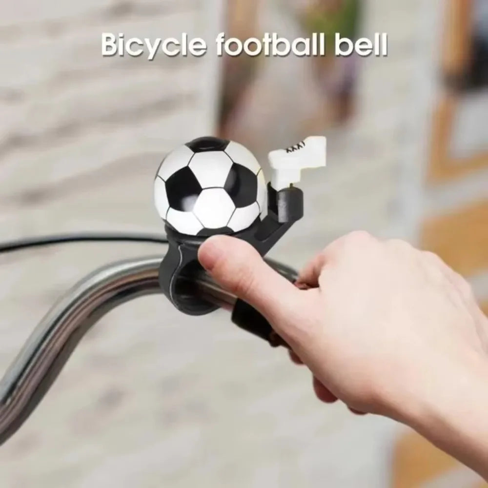 Kids' Football Cartoon Bicycle Bell | Mini Handlebar Bike Bell