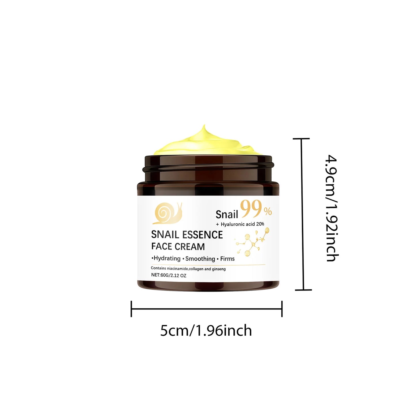 Snail Mucin Face Cream – Anti-Aging, Firming & Brightening