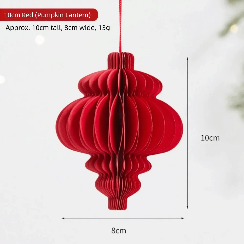 Red Honeycomb Paper Hanging Decoration with Tassel | New Year