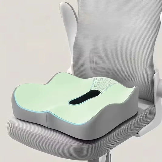 Ergonomic Memory Foam Seat Cushion | Tailbone & Coccyx Support Memory Foam Seat Cushion Peaceful Pleasures Health and Wellness