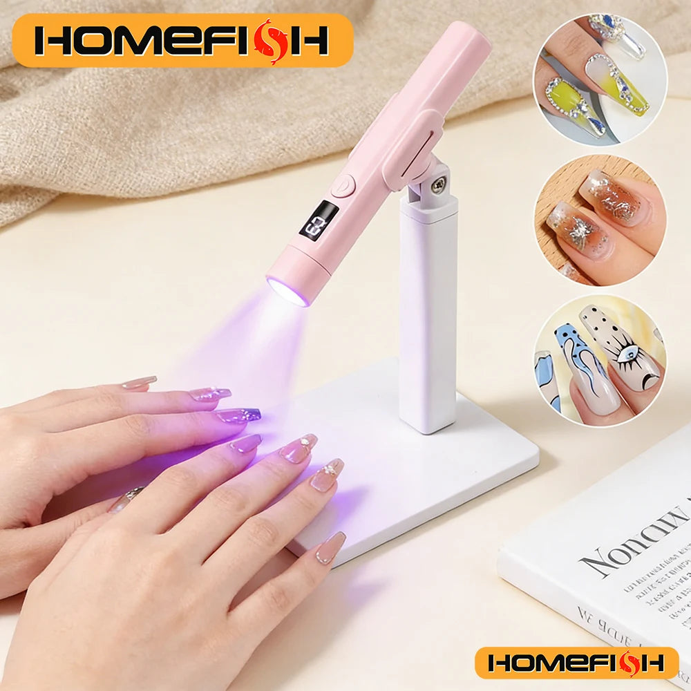 Rechargeable UV LED Nail Lamp – Portable Gel Polish Dryer