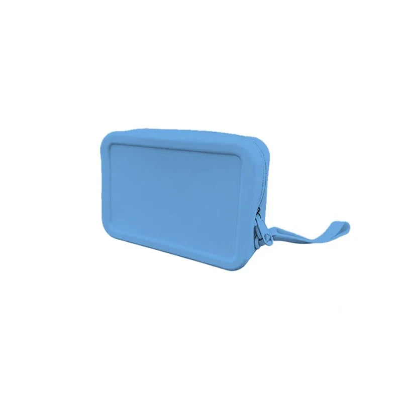 Silicone Travel Makeup Bag – Organizer, Coin Wallet & Key Pouch