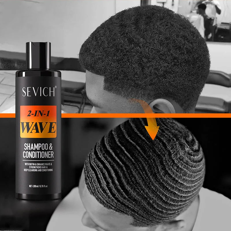 Sevich 200ml Waves Pomade – Deep Clean, Biotin & Strong Hold