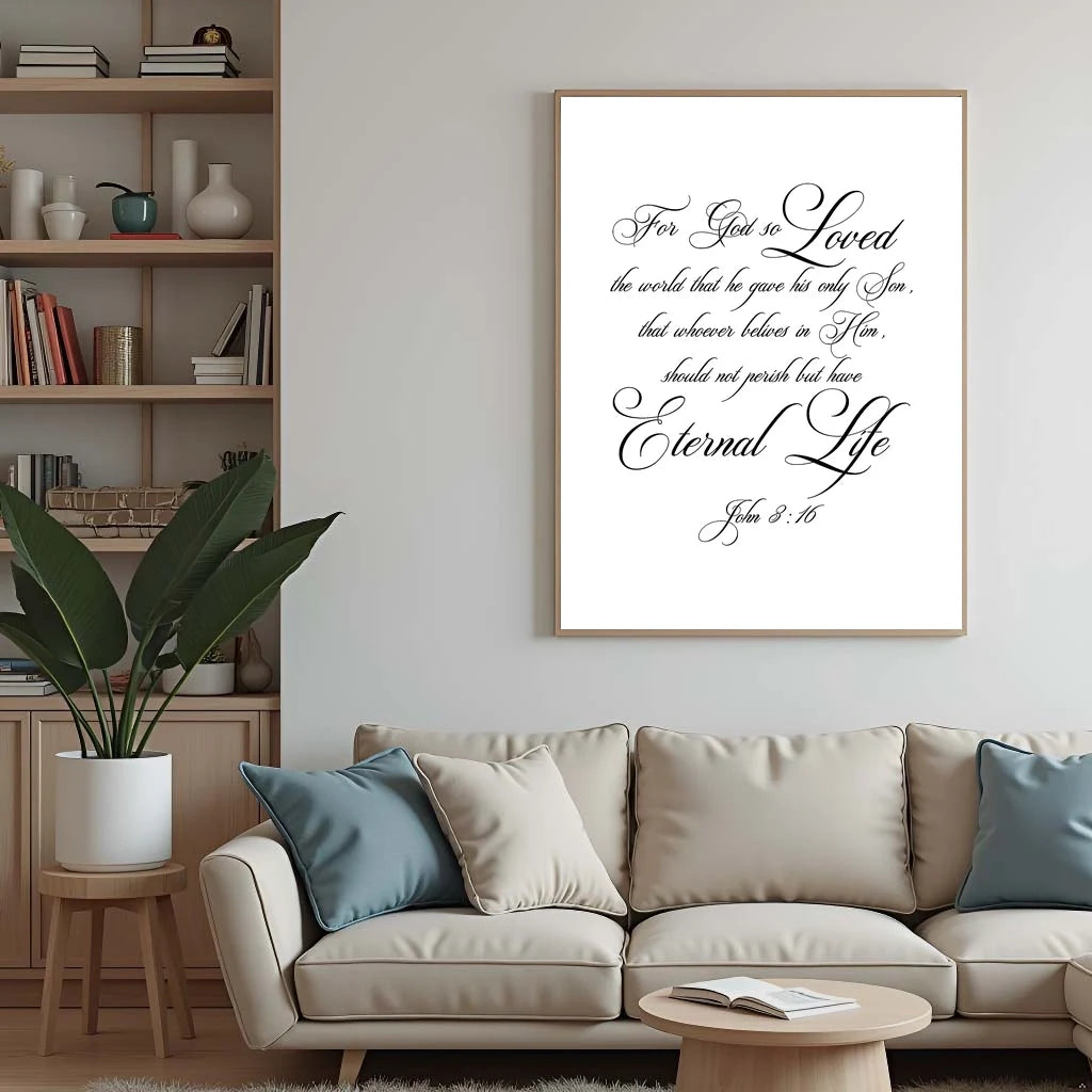 Christian Bible Verse Wall Art, Minimalist Motivational Canvas Painting,Nordic Poster Print For Office Living Room Bedroom Décor Peaceful Pleasures Health and Wellness
