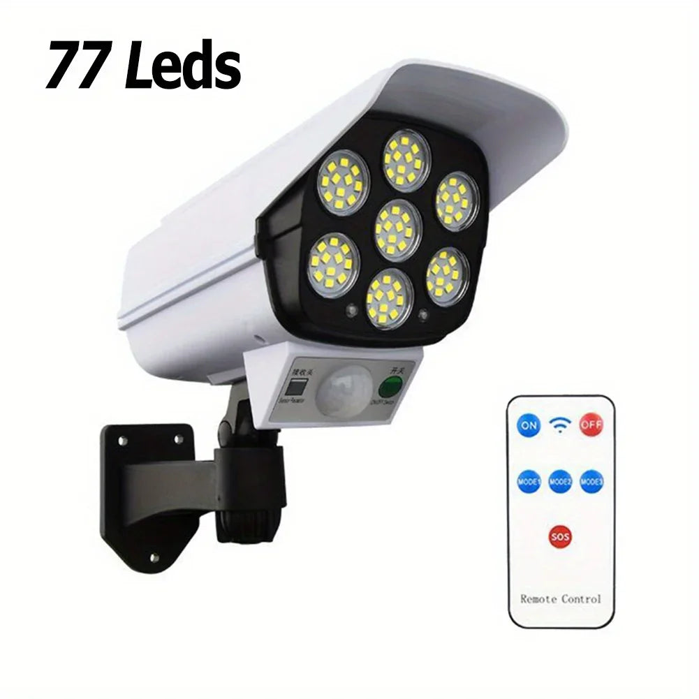 77 LED Solar Motion Sensor Light with Dummy Camera – IP65