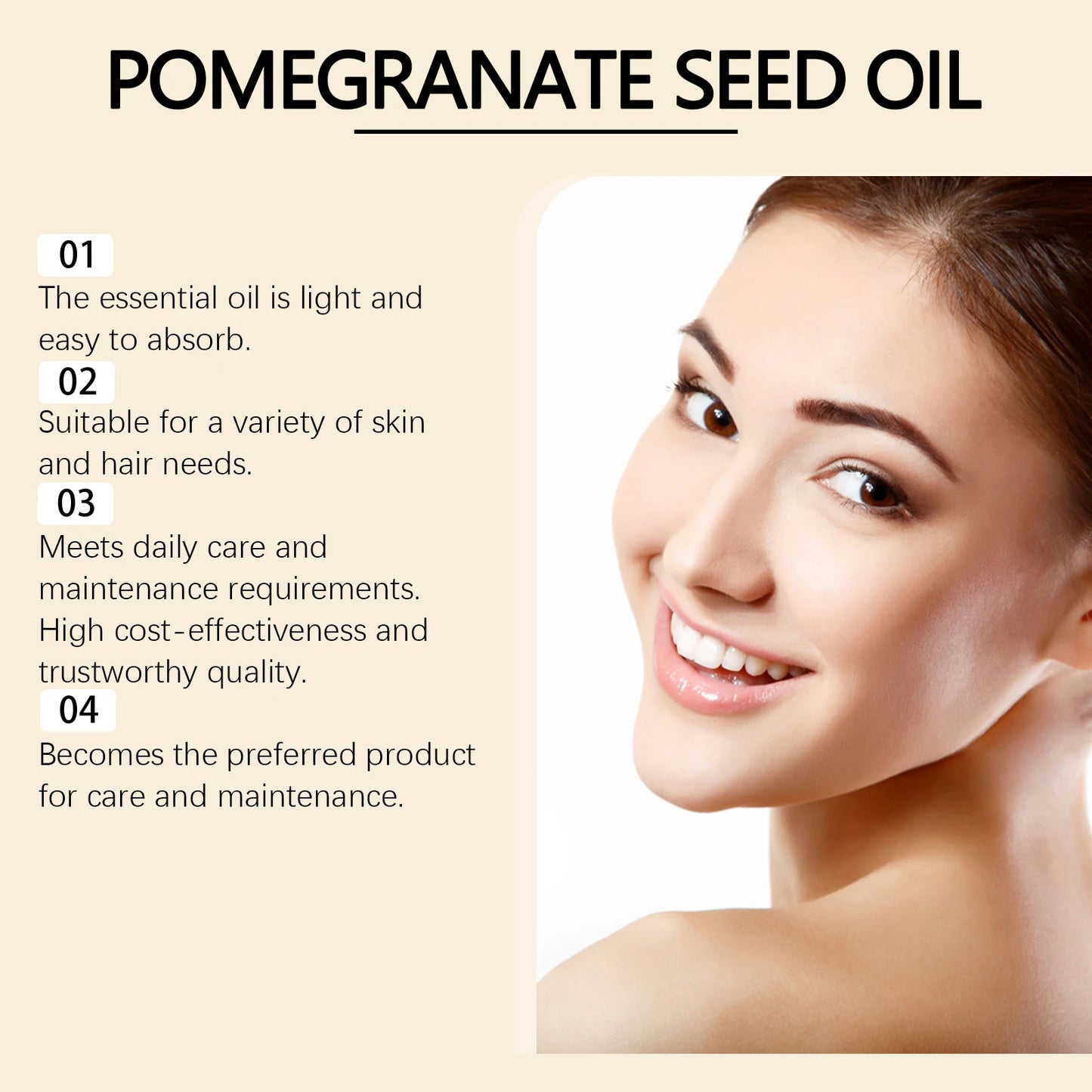 WEST MONTH 60ml Pomegranate Seed Oil | Moisturizing Body Skin Care