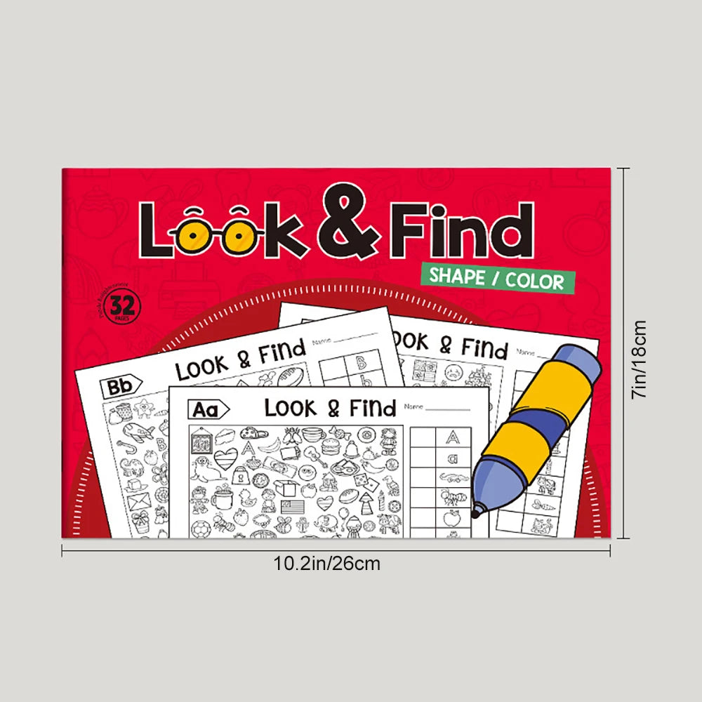 Coloring Book Look Find Student Puzzle Interesting Items Focus