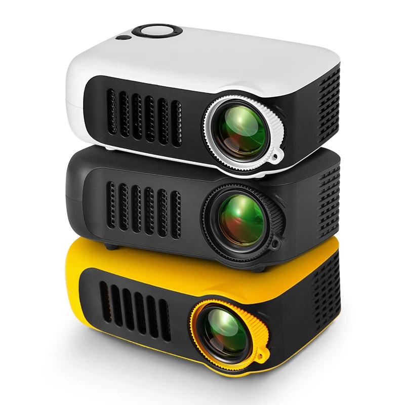 MINI Projector Portable 3D LED Video Projectors Home Cinema Theater Game Laser Beamer Smart TV BOX 1080P 4K Via HD Port A2000 Peaceful Pleasures Health and Wellness