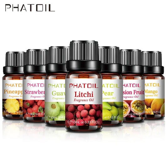 PHATOIL 10ml Fruit Fragrance Oil – Diffuser & Candle Making Fragrance Oil Oasis Select