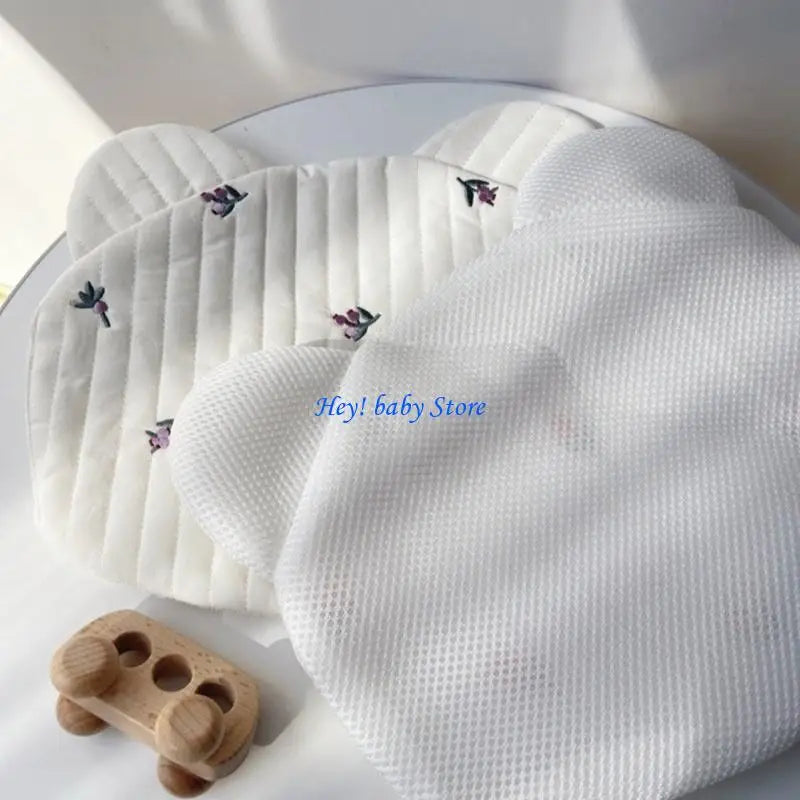Cartoon Flower Baby Pillow – Soft Cotton Headrest for 0–6 Years