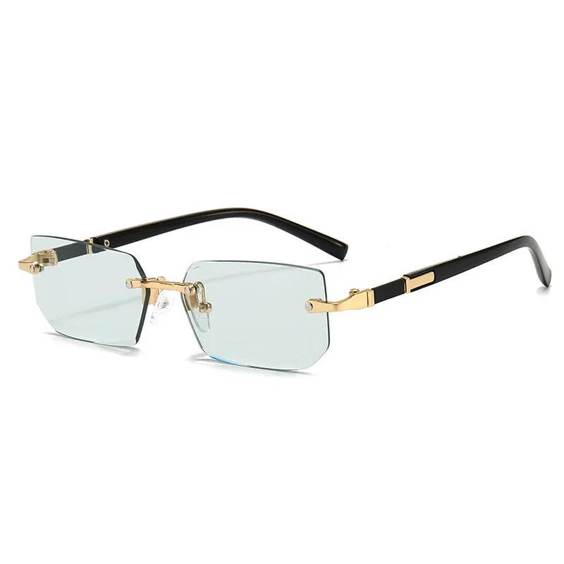 Winful Women's Punk Square Sunglasses UV400 Metal Frame