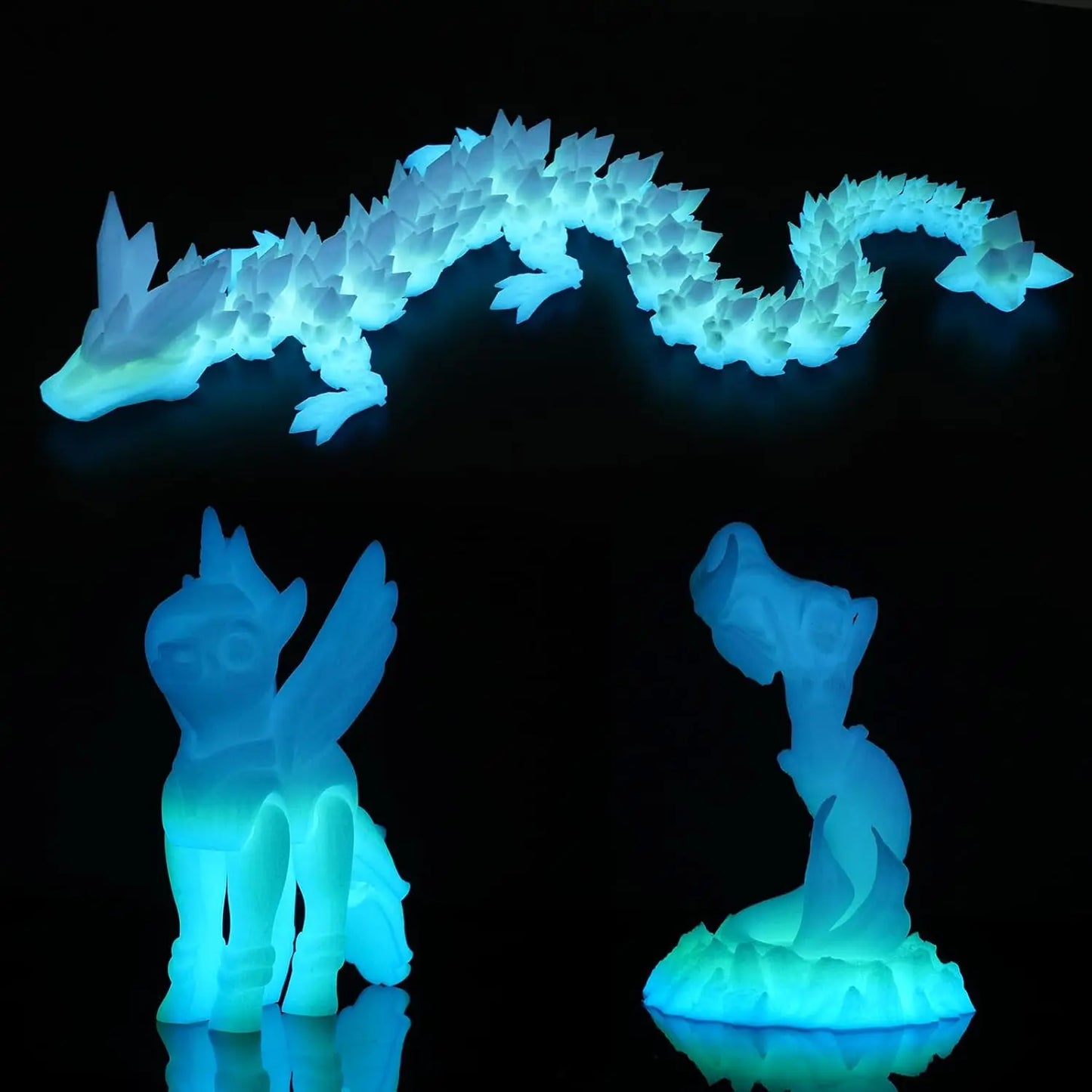 3D Maliang Glow Rainbow PLA Filament 1.75mm | Luminous Colors