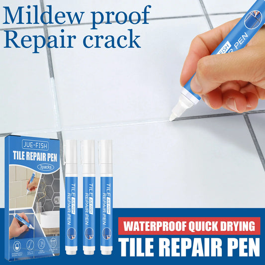 3-Pack Tile Grout Repair Pen – Waterproof & Quick Dry Tile Grout Repair Pen Peaceful Pleasures Health and Wellness