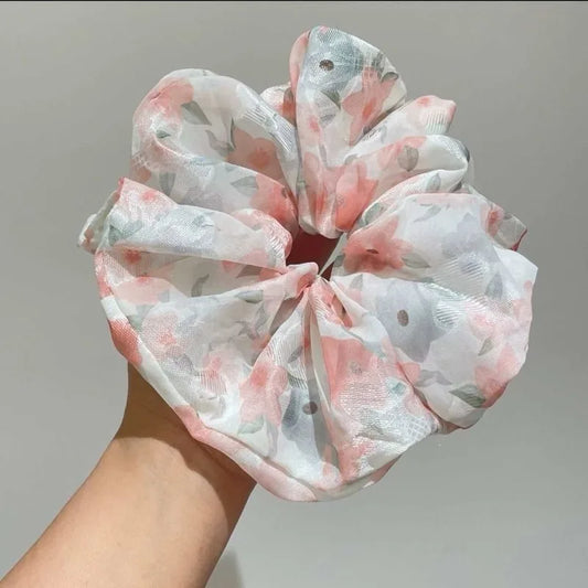 Extra Large Mesh Flower Scrunchie Hair Tie for Women Hair Scrunchie Peaceful Pleasures Health and Wellness