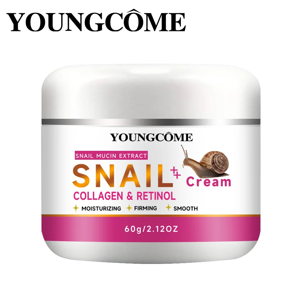 Snail Collagen Retinol Facial Cream Moisturiser Facial Anti aging Whitening Skin Care Repair Fade Fine Lines Whitening Skin Peaceful Pleasures Health and Wellness