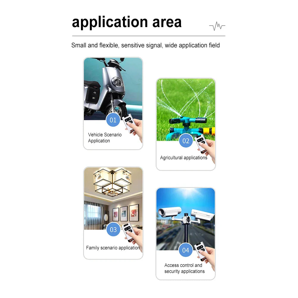 433.92MHz Universal Garage Gate Remote Control 1 Channel