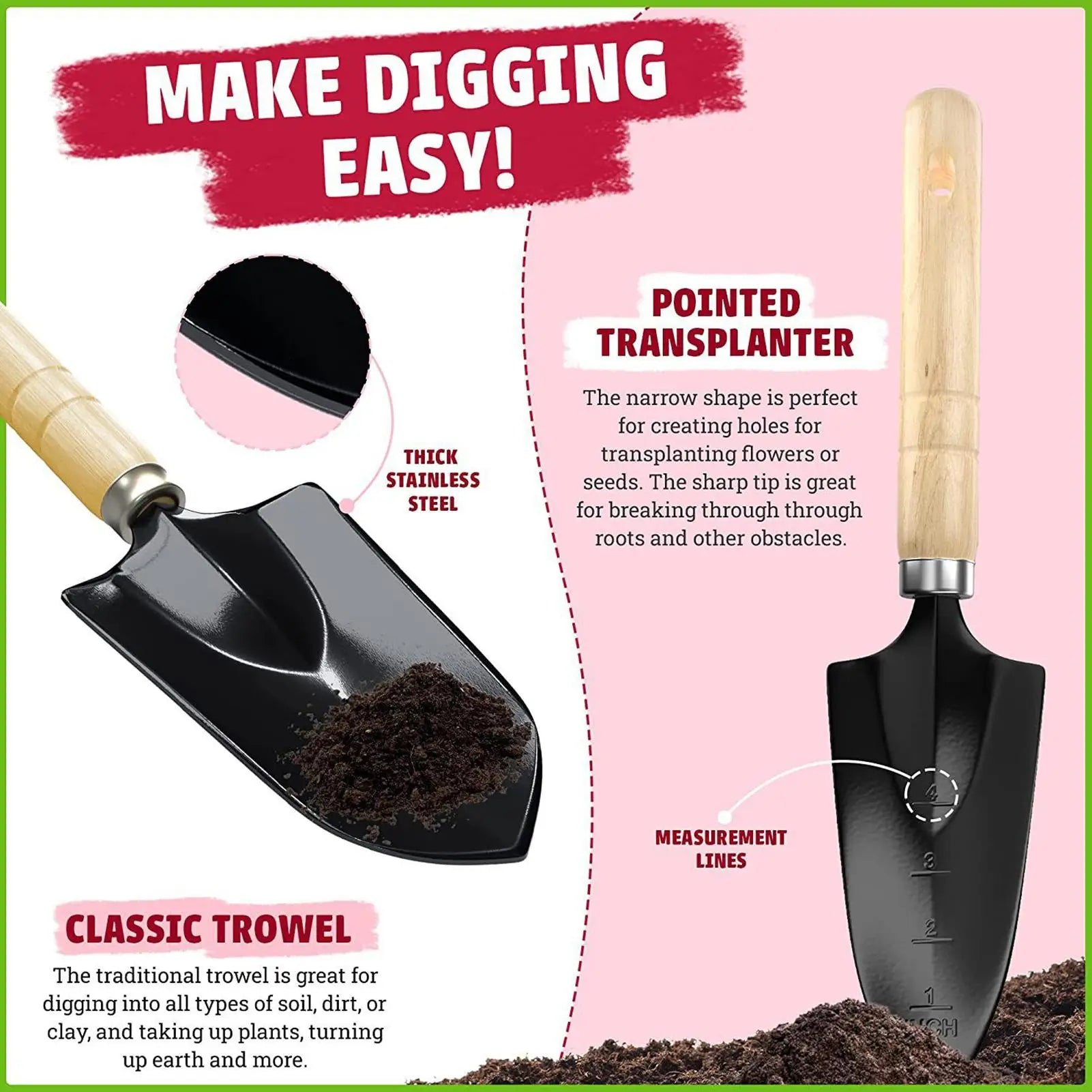 Complete Gardening Tool Set – Shovel, Rake, Gloves & Storage Bag Garden Hand Tool Set Peaceful Pleasures Health and Wellness
